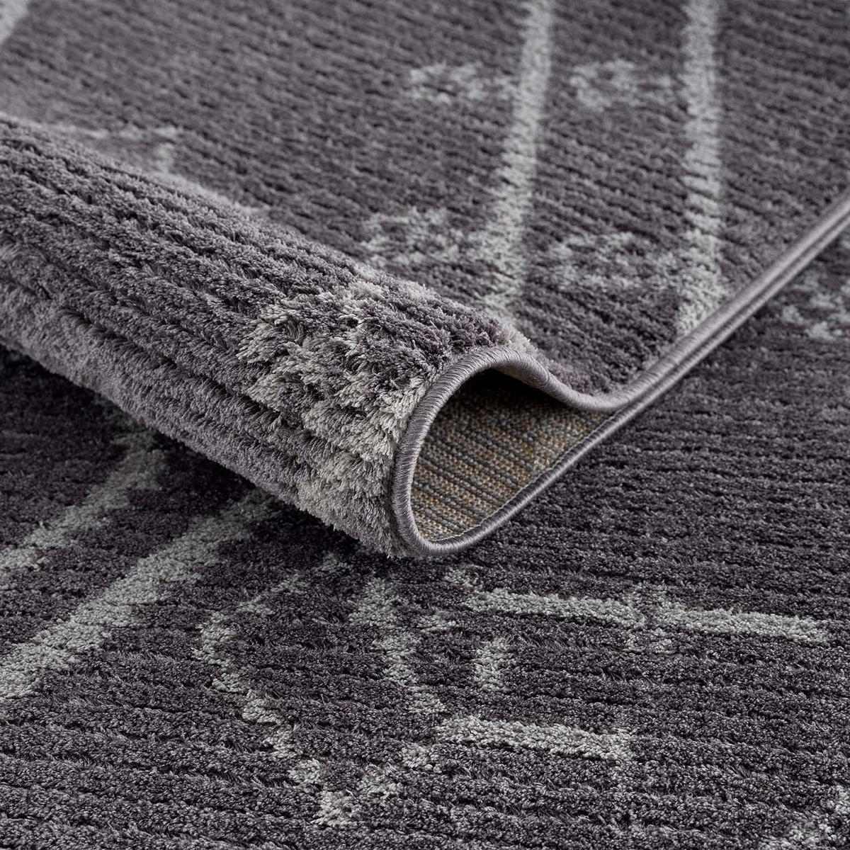 KURZFLOR-TEPPICH April 2291 Grau 140x200 cm - Grau, Textil (140/200cm) - carpet city