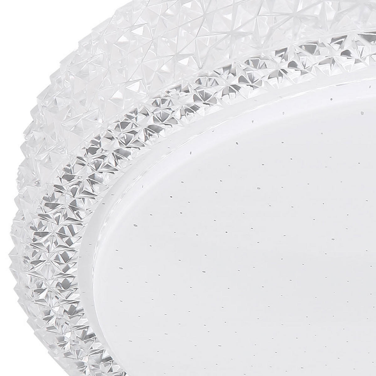 LED DECKENLEUCHTE Metall Kristallklar - Klar, Metall (30/30/8cm) - Globo Lighting