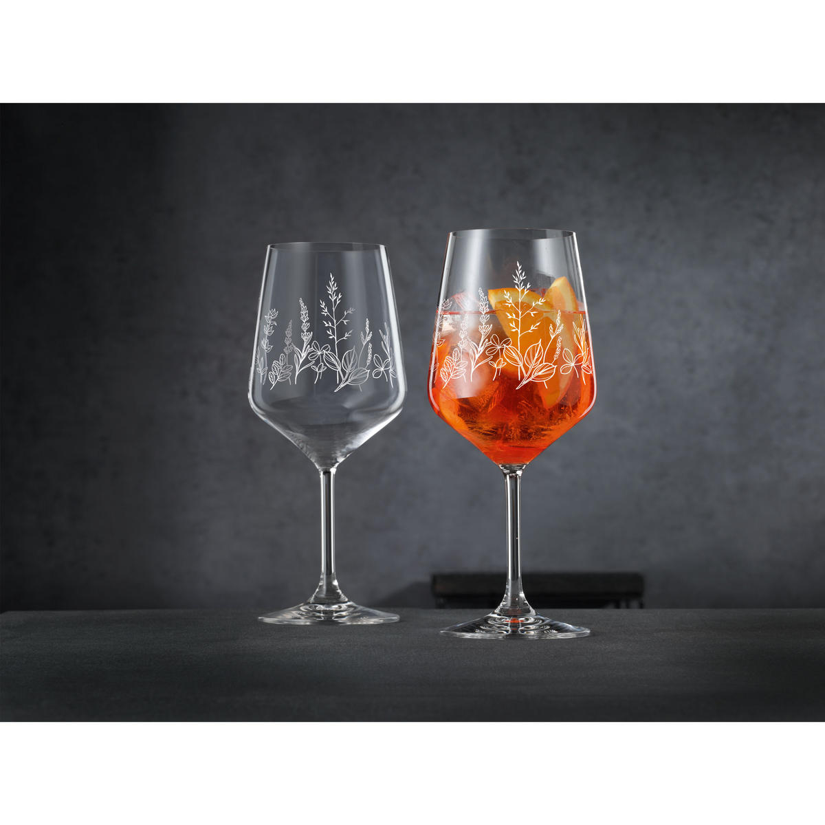 WEINGLAS Tattoo Botanical White, 2er Set, Kristallglas, 630 ml - Weiß, Glas (0.63L) - Nachtmann