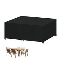 GARTENMÖBEL Abdeckung 180 x 100 x 75 cm Wasserdicht - Schwarz, Kunststoff (1/1/1cm)