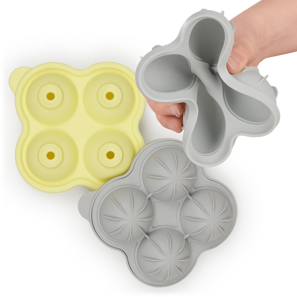 FORMA NA ĽAD Silikónová, bez BPA, 2x4, Žltá - žltá, plast (13/5/13cm) - Blumtal