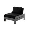 BETTSESSEL Karole 80x85/206x68 aus Massivholz Grau - Grau, Holz (85/68/80cm) - 58aufmkessel