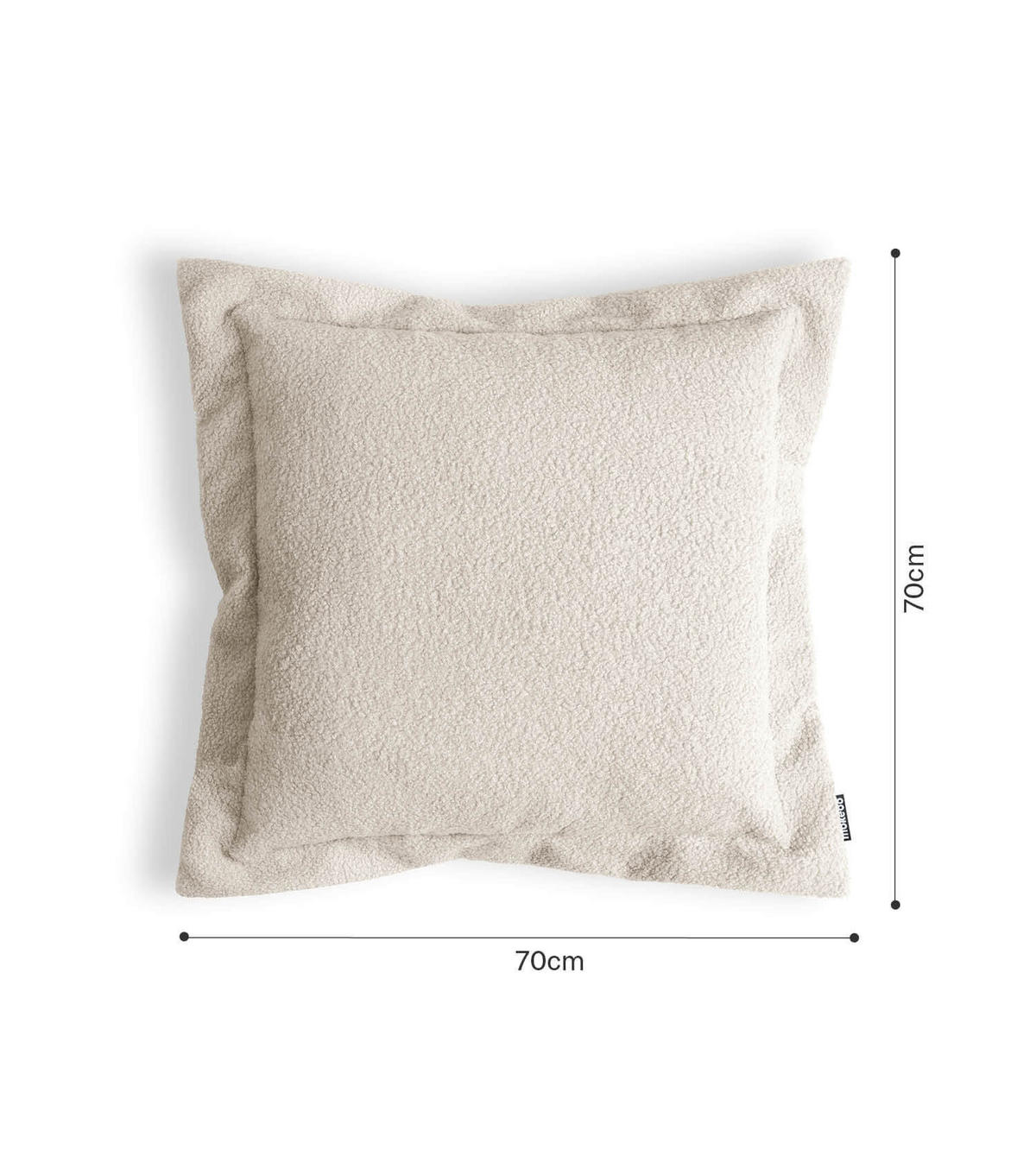 SOFAKISSEN Laze - Beige, Textil (70/8cm) - Mokebo
