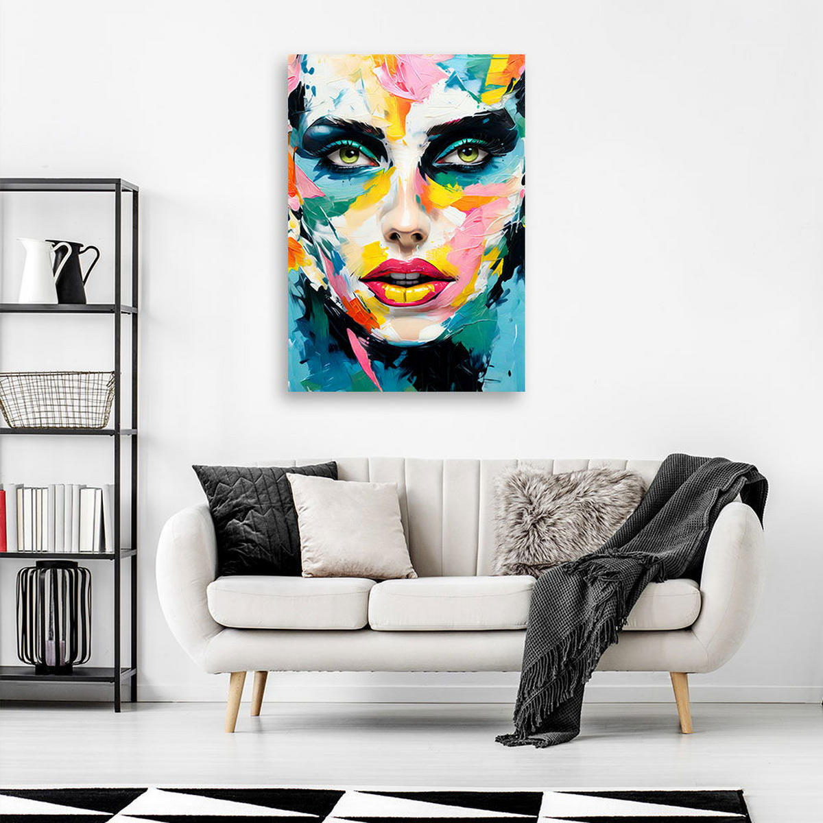 KUNSTDRUCK Bunt 80/120 cm - Multicolor, Textil (80/120cm) - KUNSTLOFT