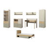 JUGENDZIMMER-SET YOGI B 7-teilig in Graubeige / Geölte Eiche / Eukalyptus - Greige/Eichefarben, Holzwerkstoff (427/185/217cm) - Deine Möbel 24