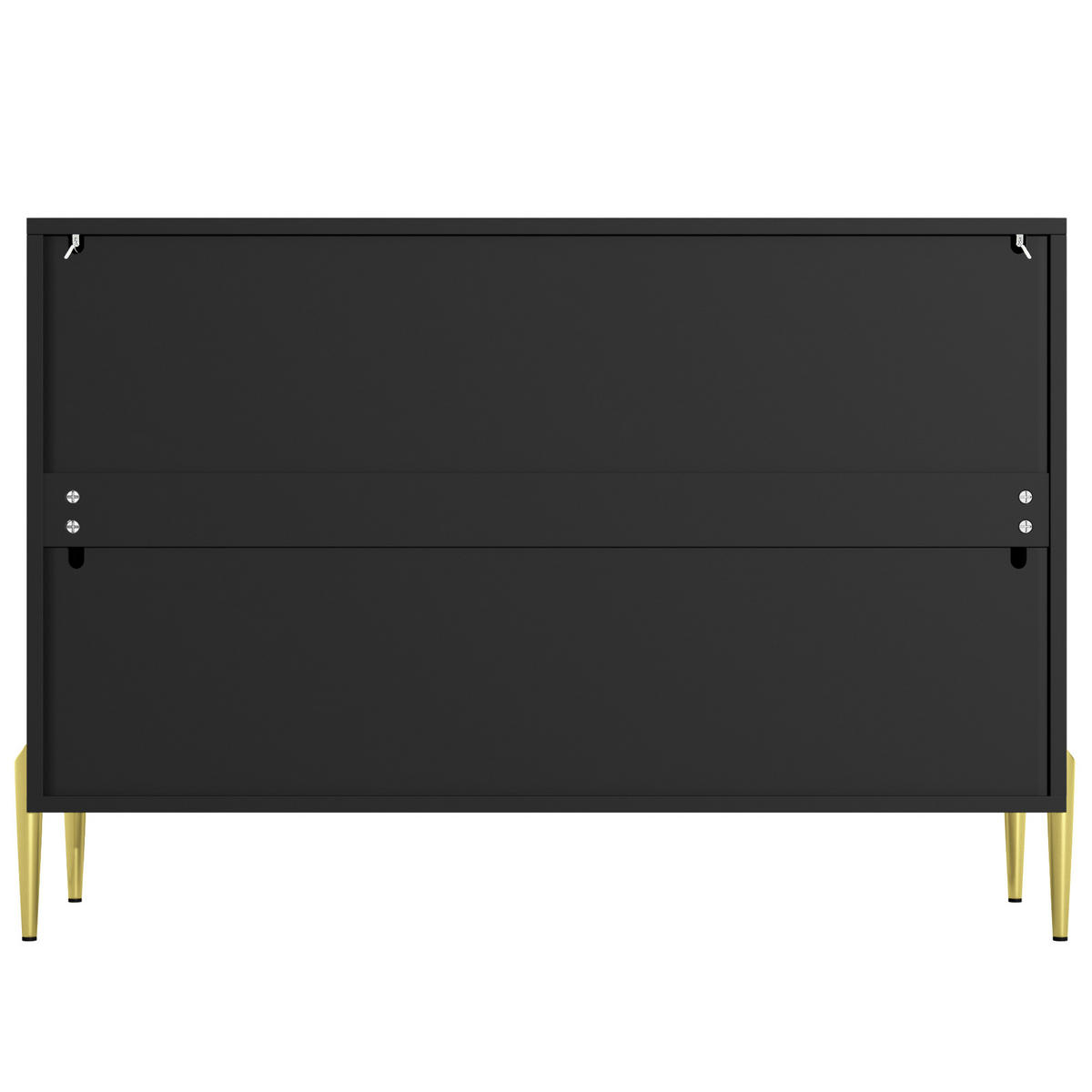 SIDEBOARD Schwarz 120/39.5/84 cm - Schwarz, Glas/Holzwerkstoff (39.5/84/120cm) - Urban Meuble