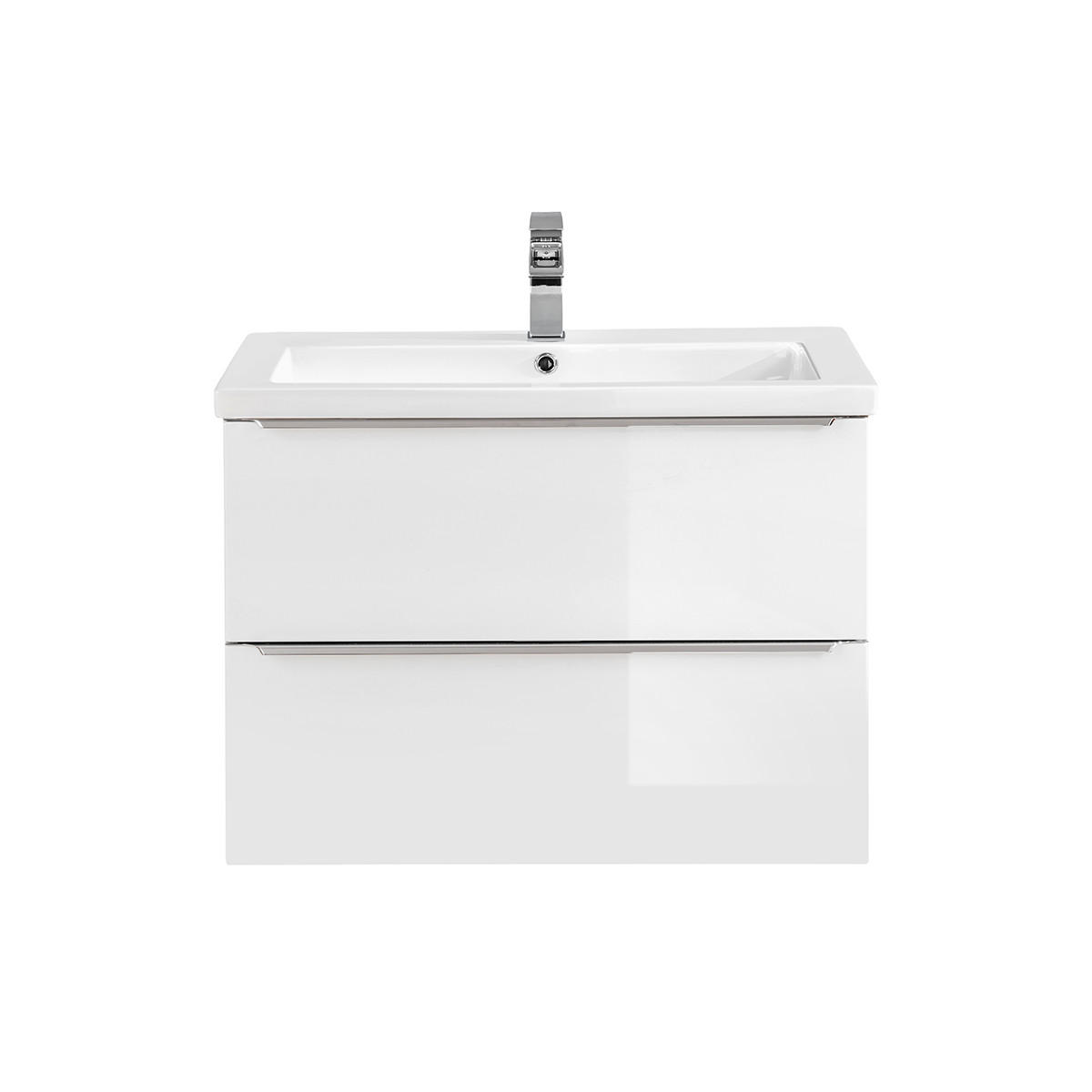 WASCHTISCH 80cm April Weiß - Weiß, Holzwerkstoff (80/57/46cm) - Petits-meubles