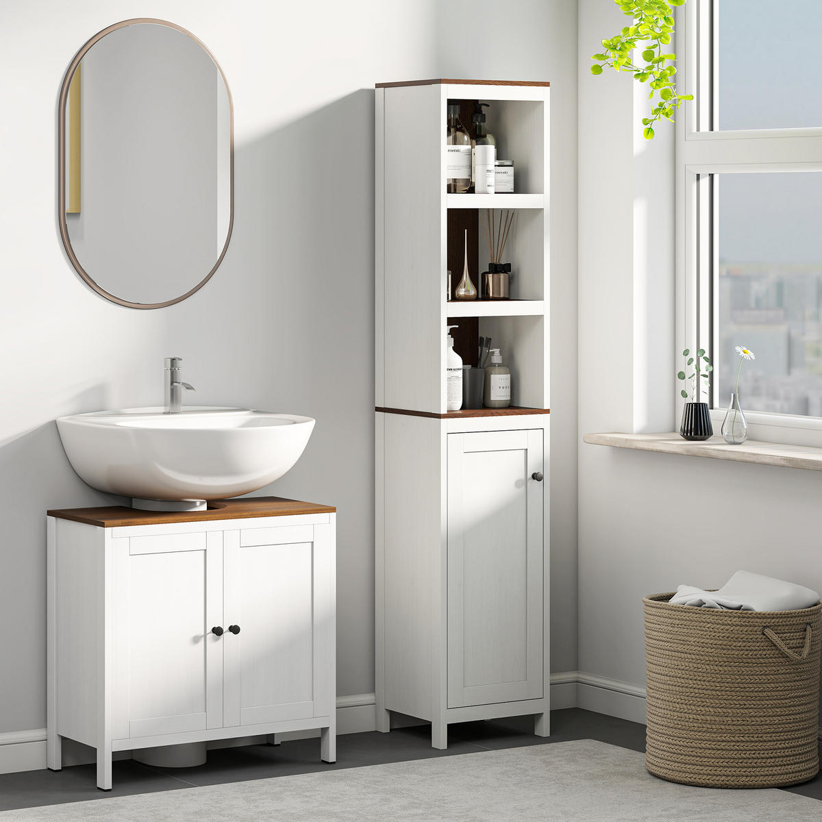 HÄNGESCHRANK Weiß 1 Stück - Weiß, Kunststoff (60/60/30cm) - GiPP