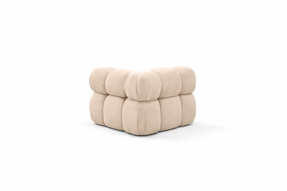 ECKMODUL, Für Modulares System, Stoff Salvador, Beige, Selia - Beige, Holz (95/70/95cm) - Kaiser Möbel