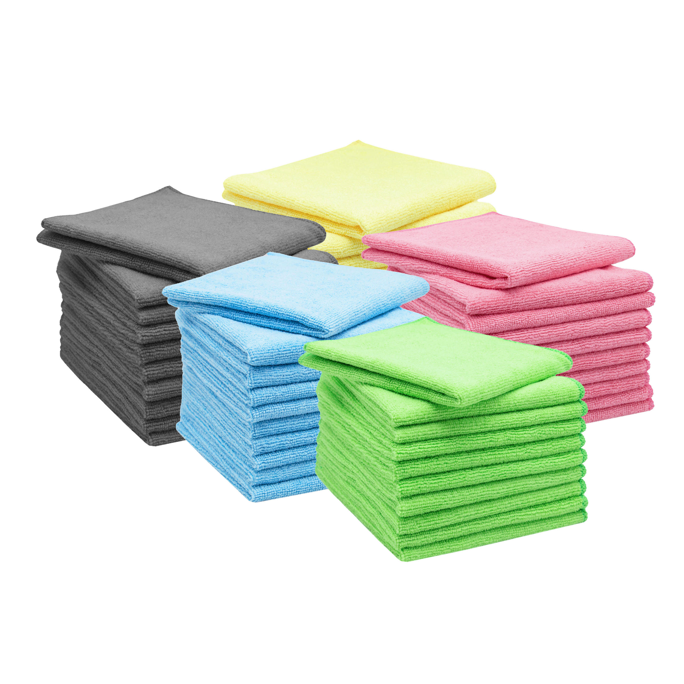 REINIGUNGSTÜCHER, 50er-Set, 32x32 cm, 80% Polyester, 20% Polyamid - Anthrazit, Textil (32/32cm) - Zollner