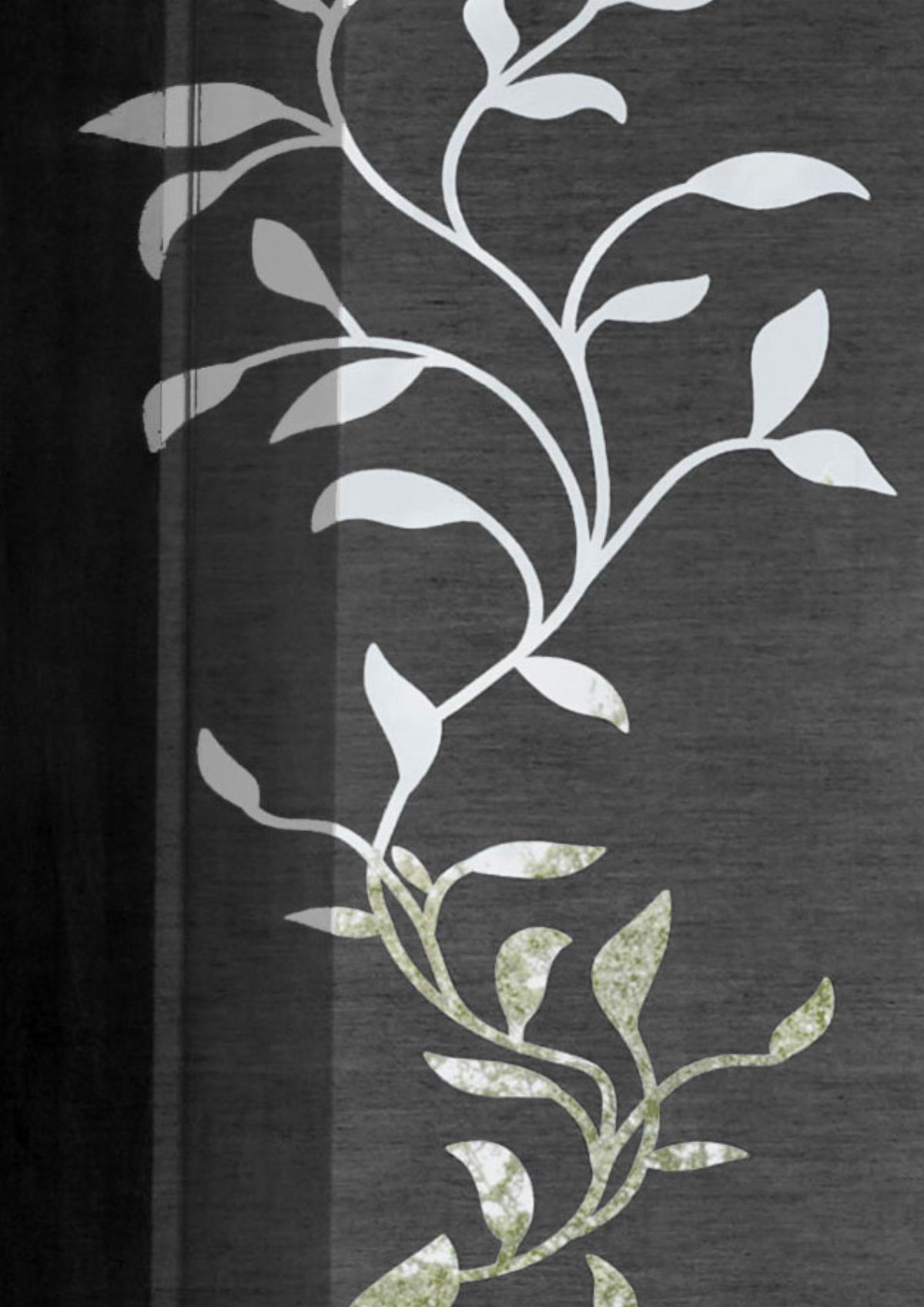 FLÄCHENVORHANG HxB 245x60 Schwarz - Schwarz, Textil (60/245cm) - Gardinenbox