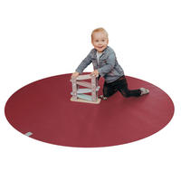 KRABBELMATTE Rund 180cm Rot - Rot, Textil (180/180cm) - Sanosoft