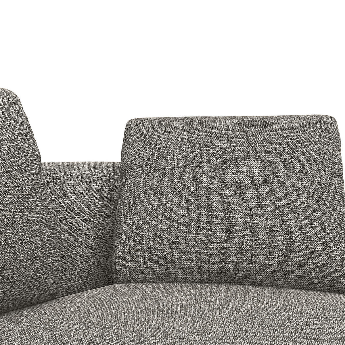 2,5-SITZER SOFA - Grau, Textil (186/74/102cm) - home24