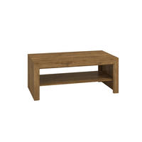 COUCHTISCH Baltica Lefkas Eiche 114 / 61 / 48cm - Braun, Holz/Holzwerkstoff (61/114/48cm) - Feldmann-Wohnen