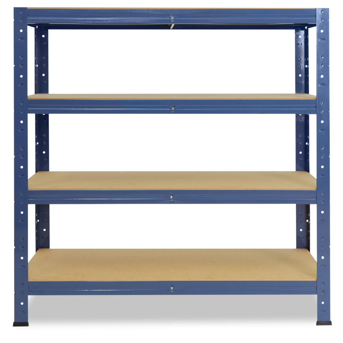 SCHWERLASTREGAL HOME 100x80x30 cm in blau mit 4 Böden und 175 kg Traglast pro Boden - Blau, Metall (80/100/30cm) - shelfplaza