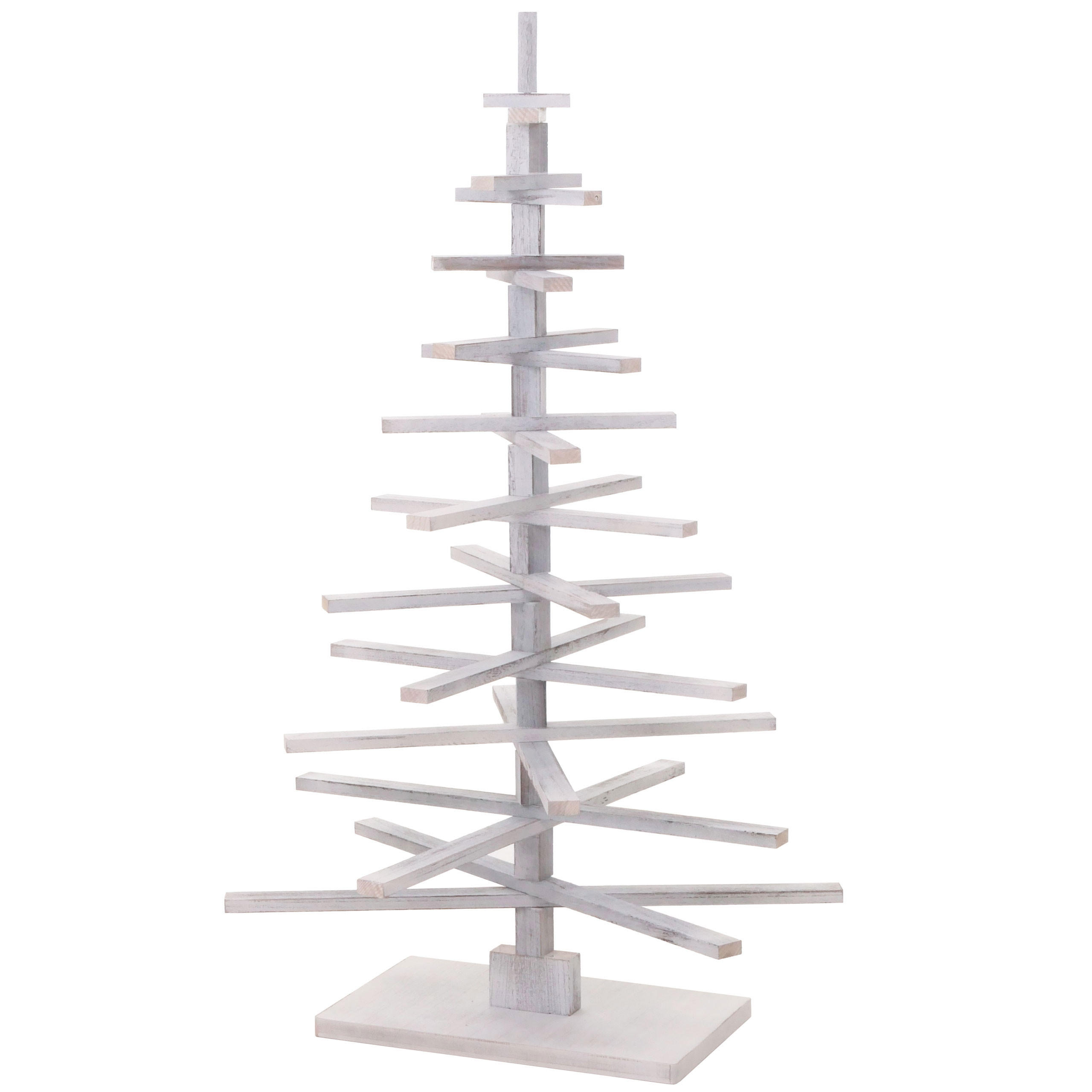 DEKO-WEIHNACHTSBAUM Weiß - Weiß, Holz (130cm) - MCW