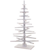 DEKO-WEIHNACHTSBAUM Weiß - Weiß, Holz (130cm) - MCW