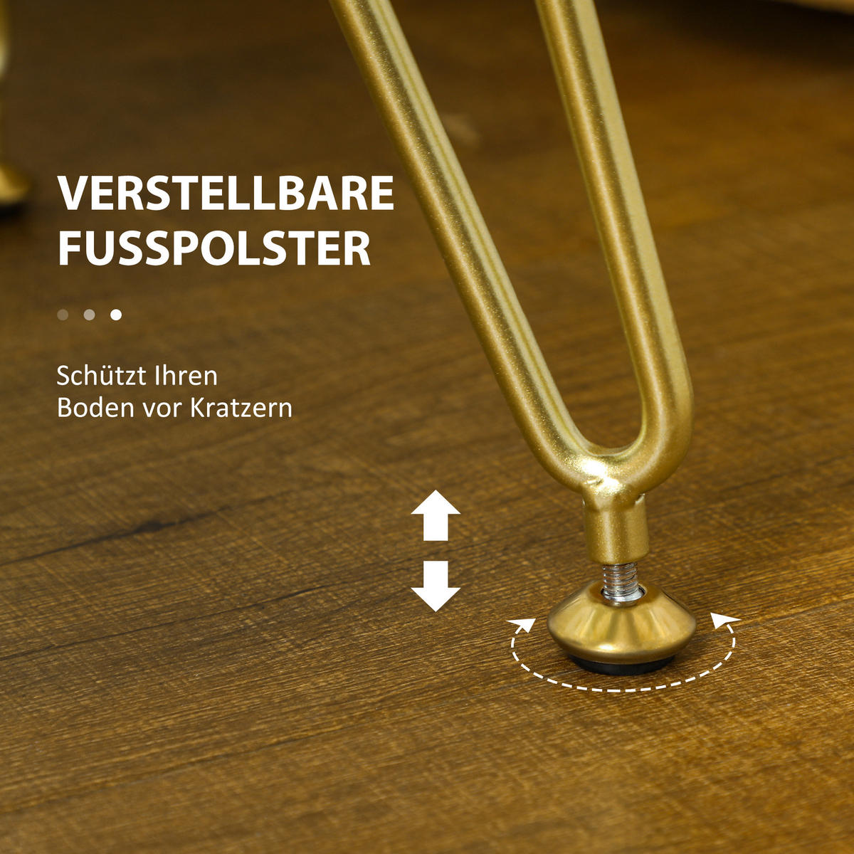 SITZHOCKER mit Samtoptik Cremeweiß 76/38/41,5 cm - Weiß, Textil (76/41.5/38cm) - HOMCOM