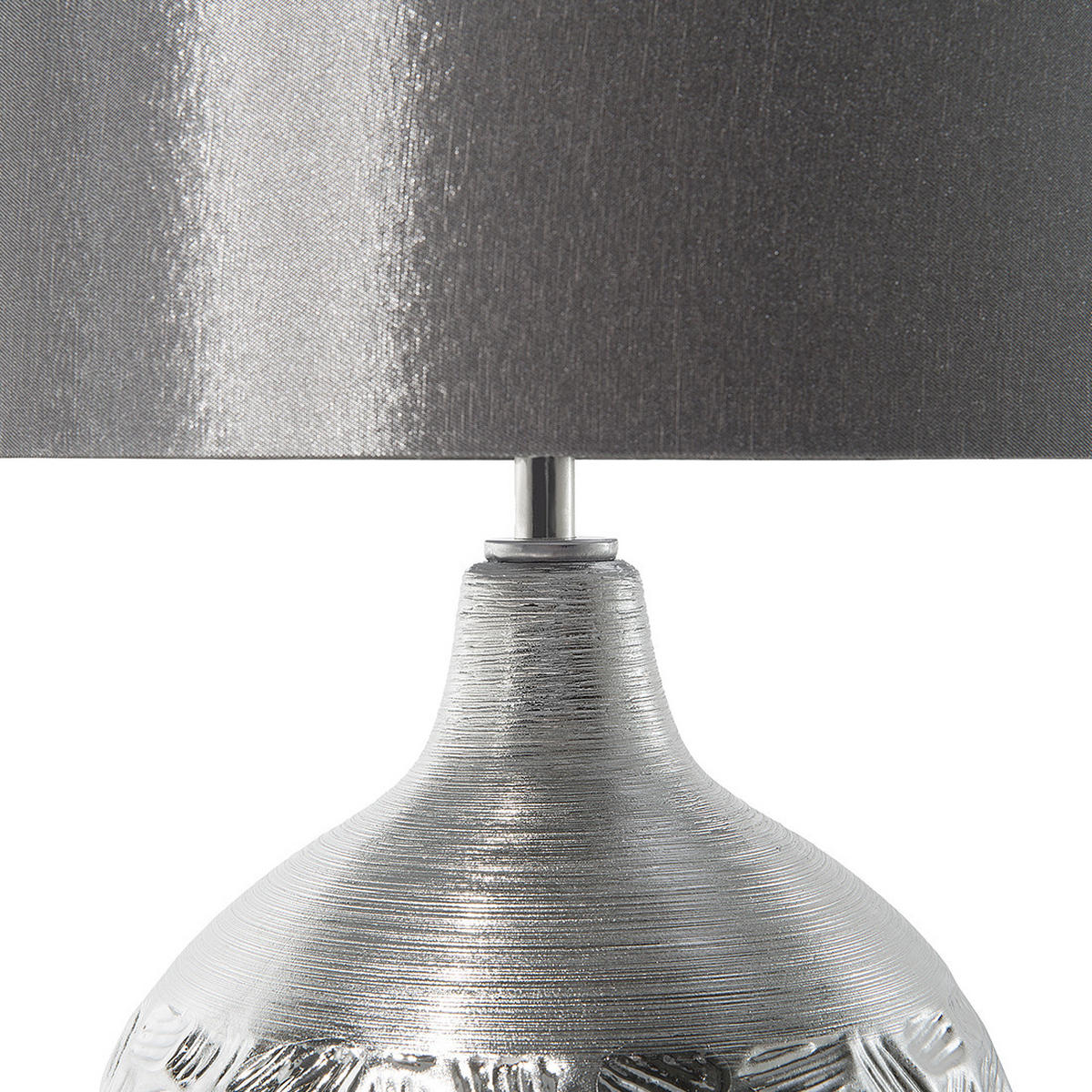 TISCHLAMPE Yakima 28/28/43 cm - Grau, Keramik (28/28/43cm) - Beliani