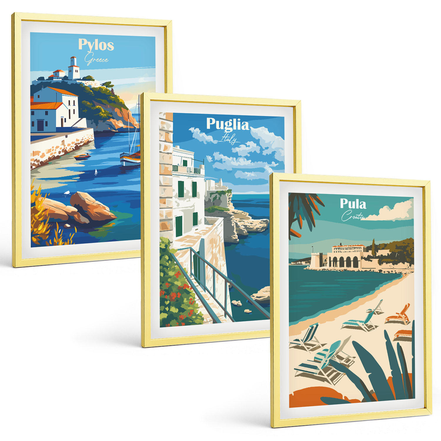Tulup Bilder Gold 40x60 cm