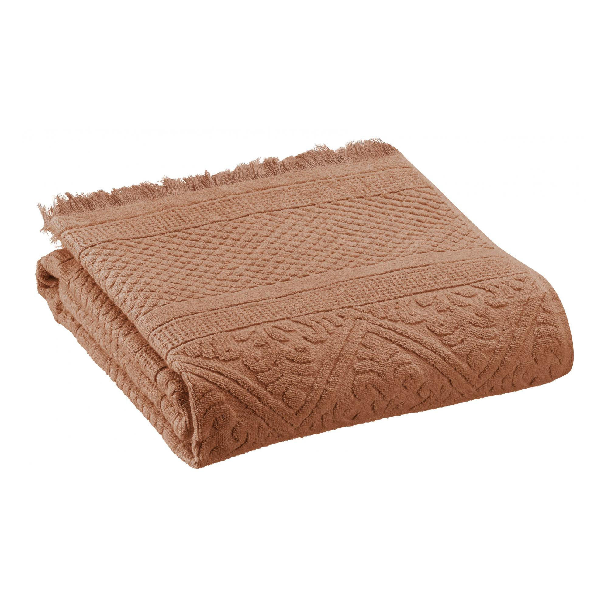 DUSCHTUCH Zoé nussbraun 70 x 140 cm - Braun, Textil (70/140cm) - Vivaraise