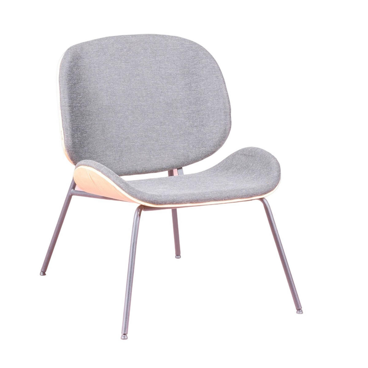 SESSEL Baumwolle Grau - Grau, Holz (61/83/79cm) - Nest Dream