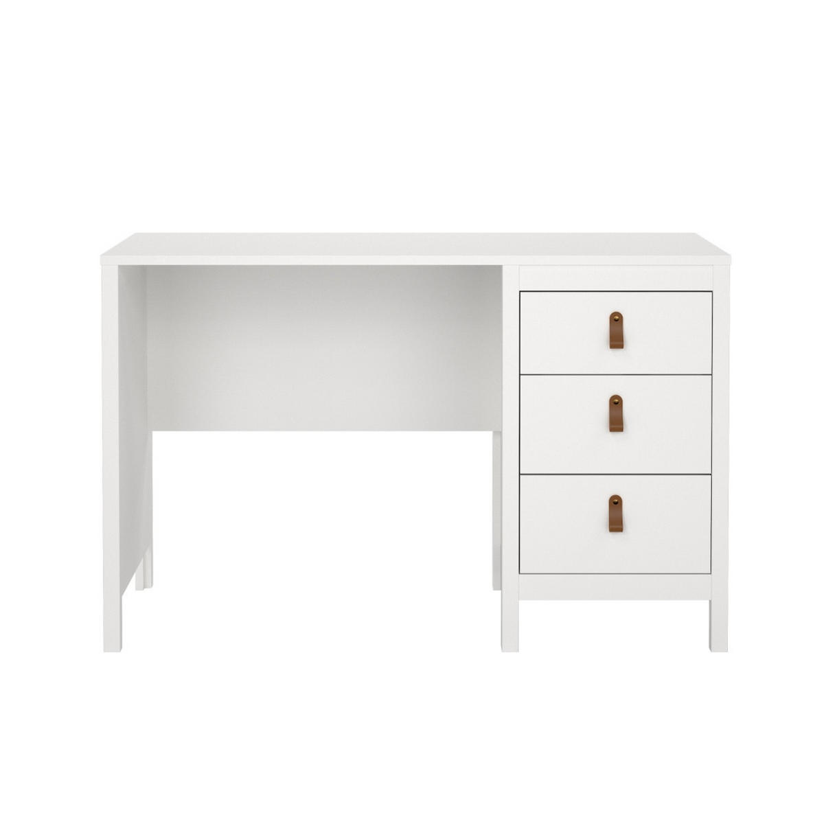 SCHREIBTISCH, Madrid, Weiß, Holzwerkstoff / Metall, 121 x 48 x 77 cm - Weiß, Holzwerkstoff/Metall (48/121/77cm) - ebuy24