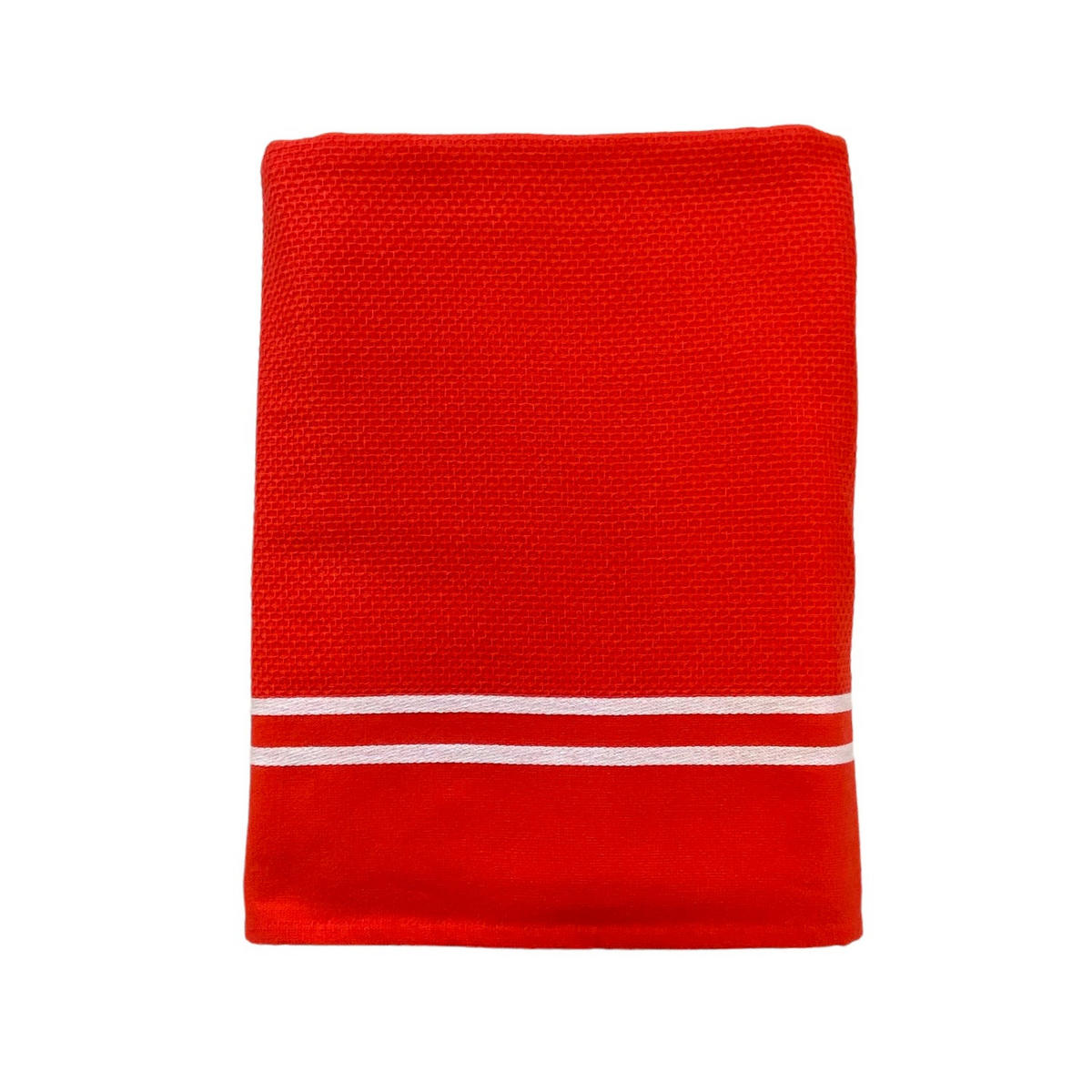 HAMAMTUCH mit Frotteefutter Waffle Mandarine 90x170 355g/m² - Orange, Textil (90/170cm) - LE COMPTOIR DE LA PLAGE