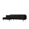 ECKSOFA Agada In Poso - Schwarz, Holzwerkstoff/Textil (281/174cm) - Fun Möbel