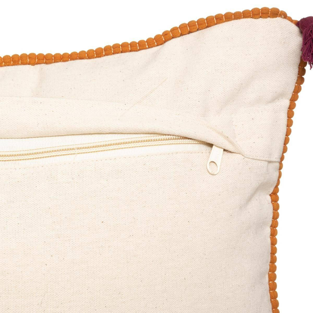 ZIERKISSEN Nam 50/50 cm - Beige, Naturmaterialien (10/50cm) - Atmosphera Createur d´interieur
