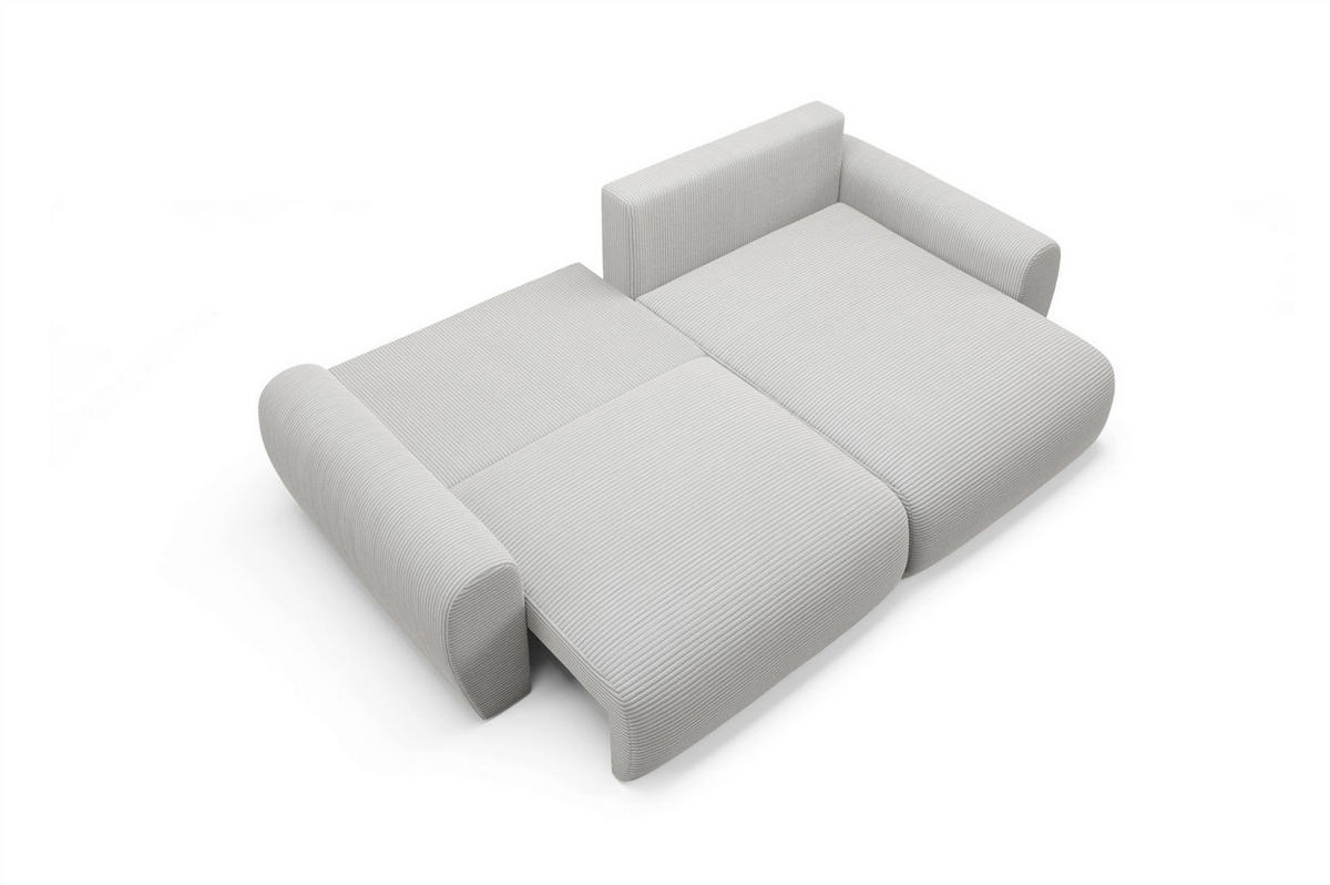 ECKSOFA Galan Mit Schlaffunktion - Weiß, Holzwerkstoff/Textil (153/253cm) - Fun Möbel