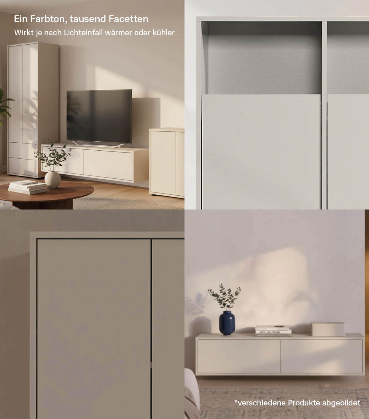 KLEIDERSCHRANK Der Robe - Beige, Holzwerkstoff (90/197/58cm) - Mokebo