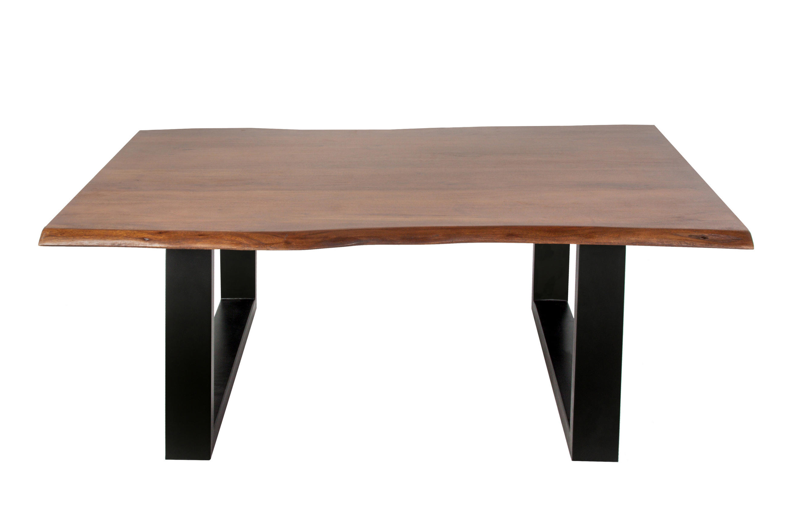 COUCHTISCH INSA - Schwarz/Braun, Holz/Metall (75/110/43cm) - SAM