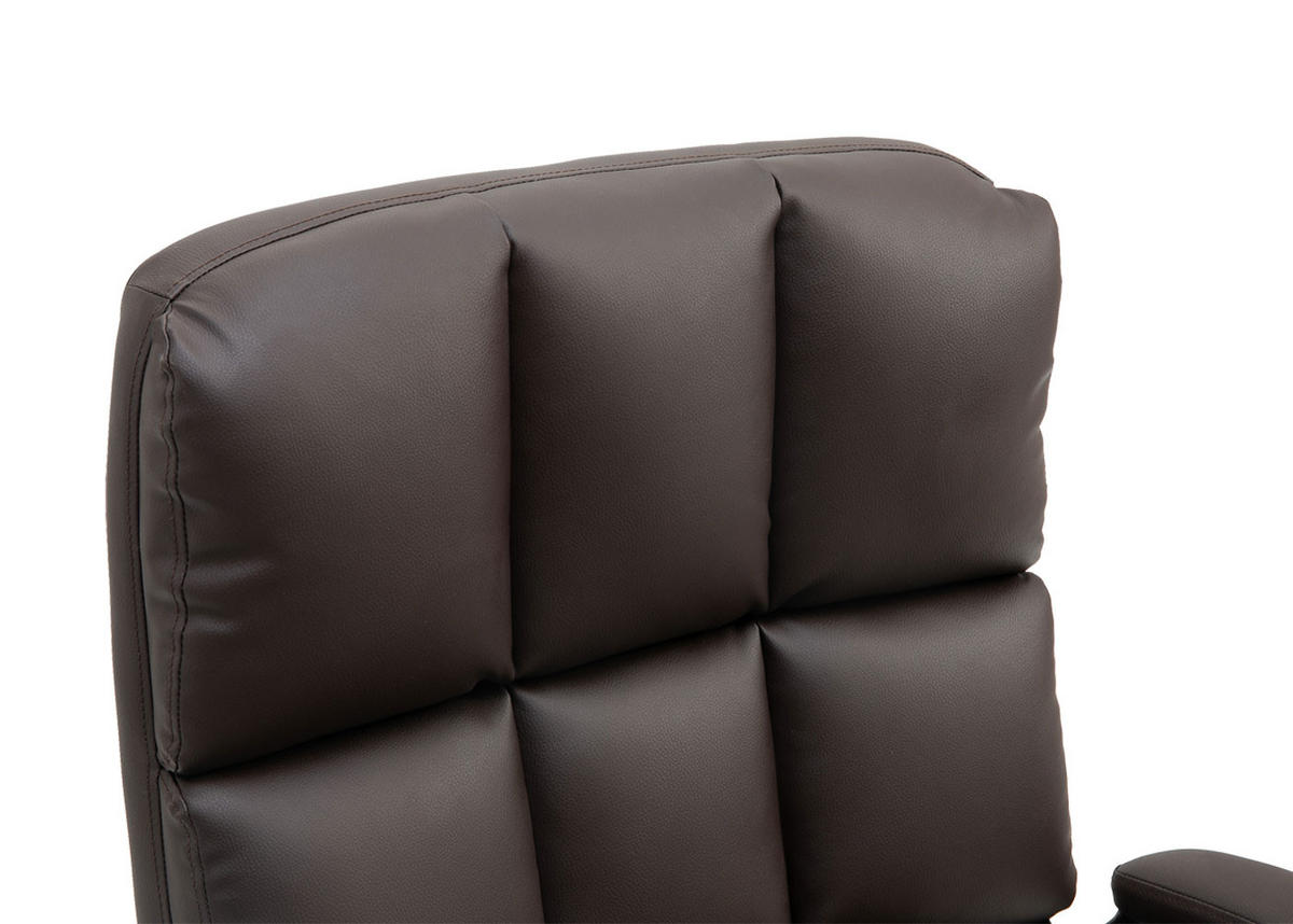 DREHSTUHL HxBxT 120x73x72cm Sitzhöhe 50cm höhenverstellbar Kunstleder Braun - Braun, Kunststoff (73/120/72cm) - PROREGAL