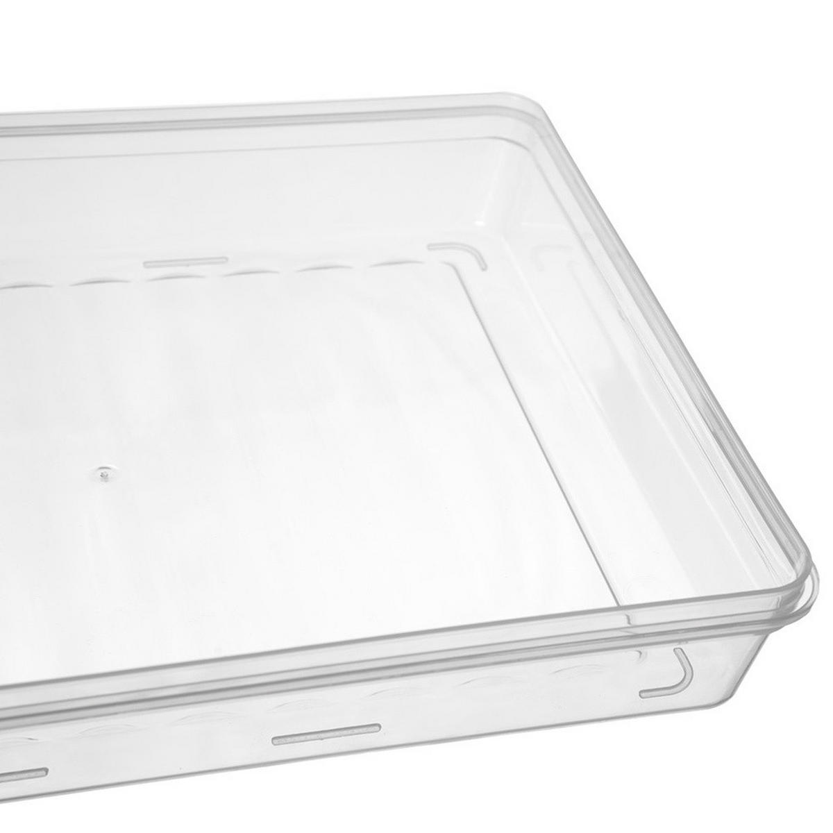 LEBENSMITTELBEHÄLTER flach 2 l Cremeweiß - Creme, Kunststoff (22.5/4.5/28.5cm) - Orion 