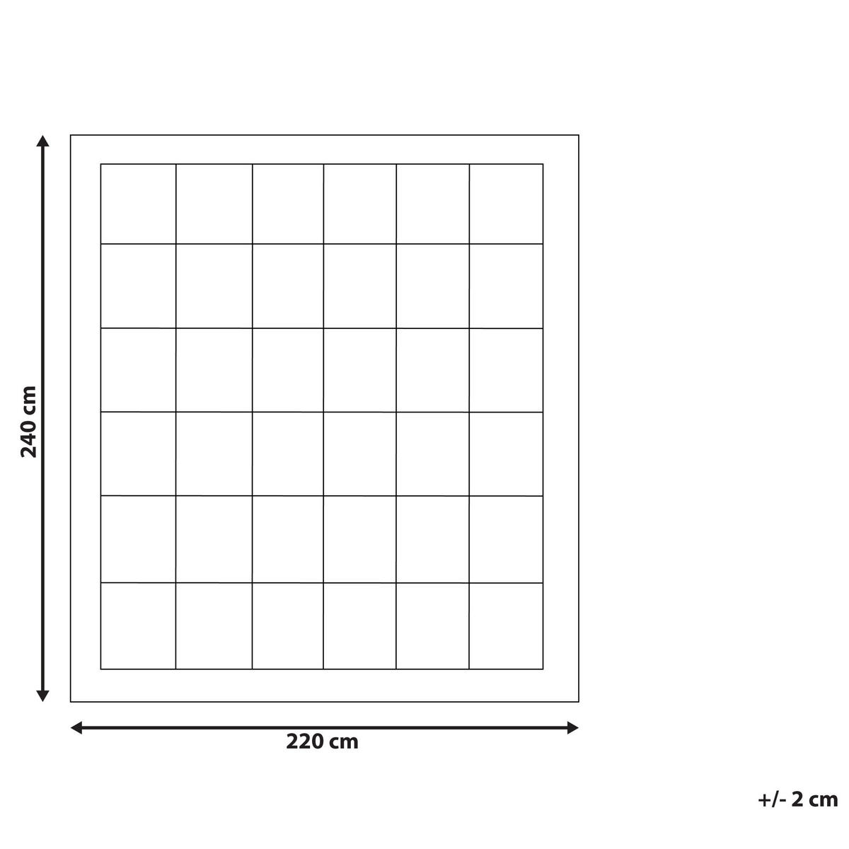 PŘIKRÝVKA Mikrofaser Středně teplá 220/240 cm Koutra - bílá, textil (220/240cm) - Beliani