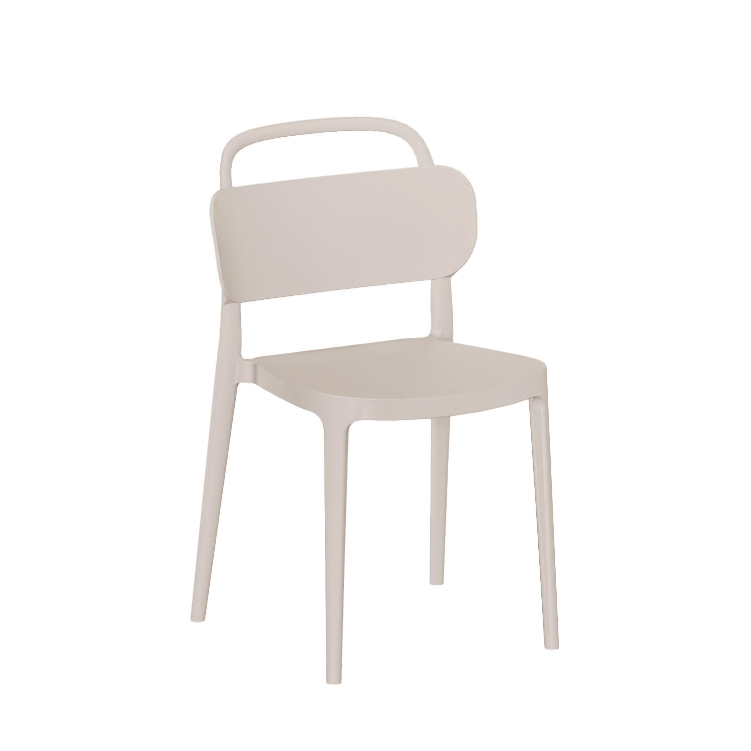 STUHL FÜR DRAUSSEN Edda Beige 47 cm x 78 cm - Beige, Kunststoff (47/78/51cm)