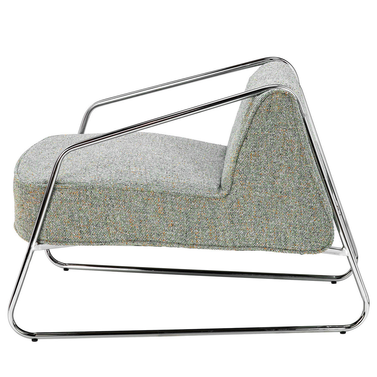 SESSEL - Webstoff - Grün, Textil/Metall (60/59/69cm) - home24