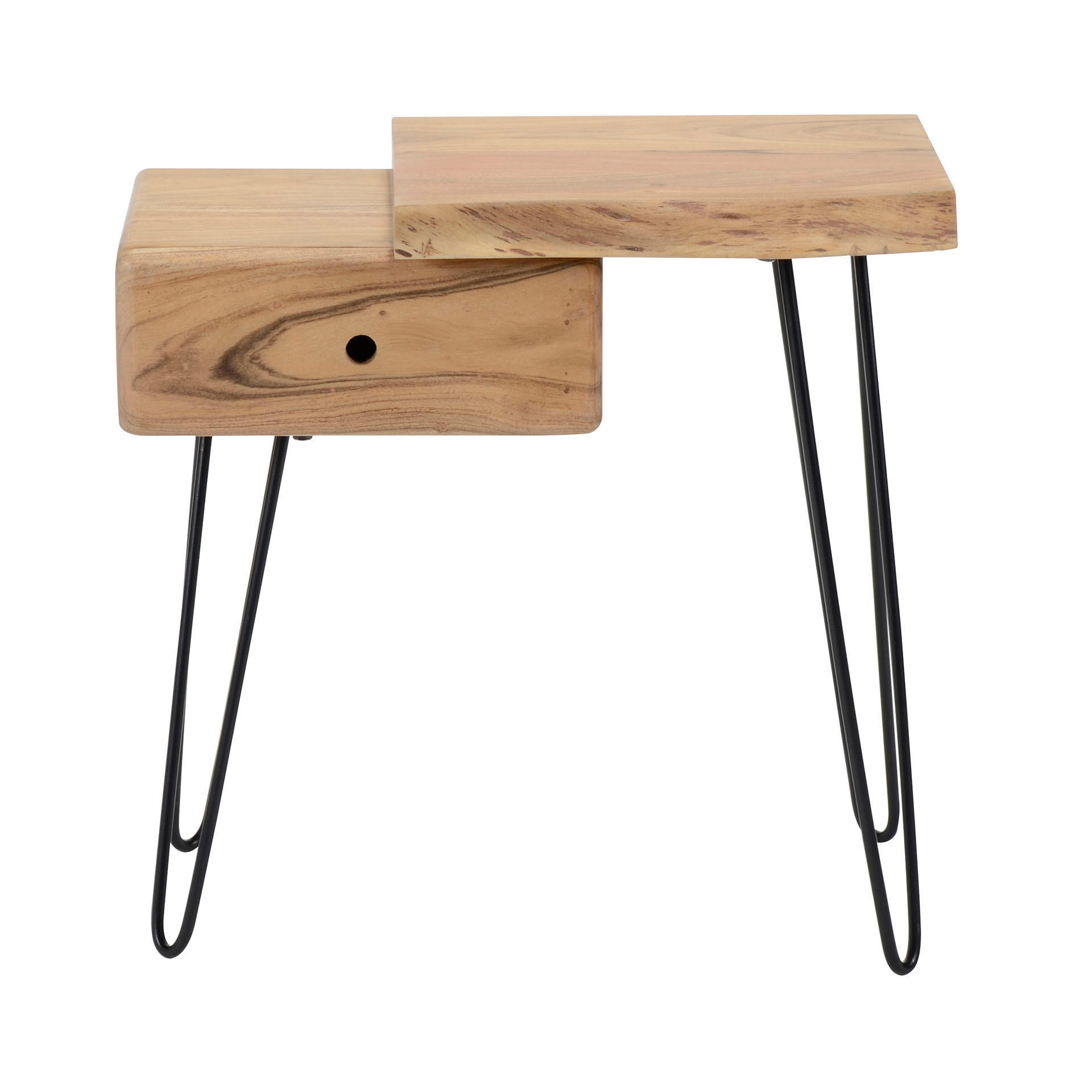 NACHTTISCH Edge R Braun 60/32/59 cm - Braun, Holz (32/59/60cm) - Hoyz Collection