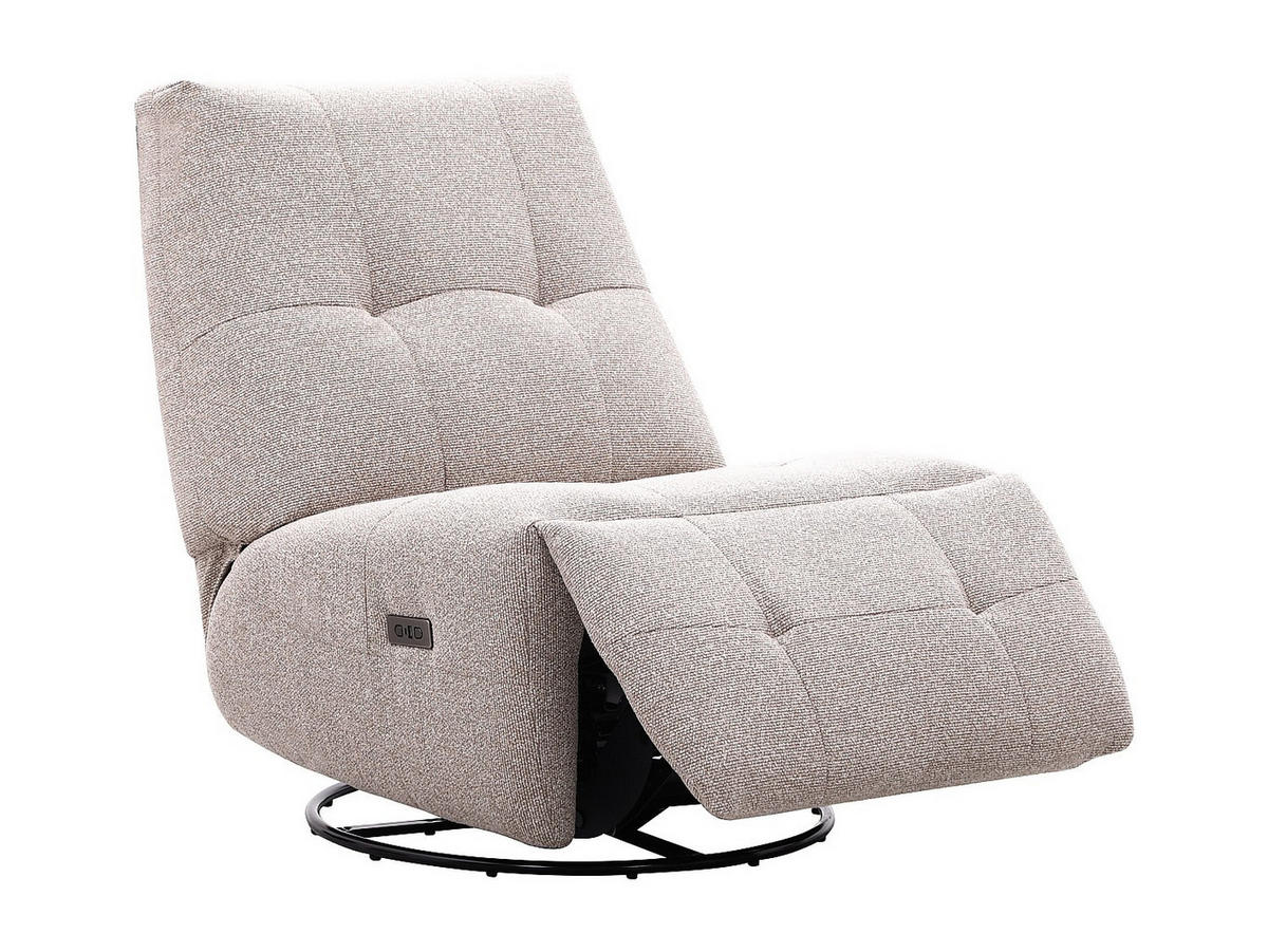 RELAXSESSEL - 1 Person - stoff - beige Cosado - Beige, Textil (81/97/99cm) - Vente-Unique