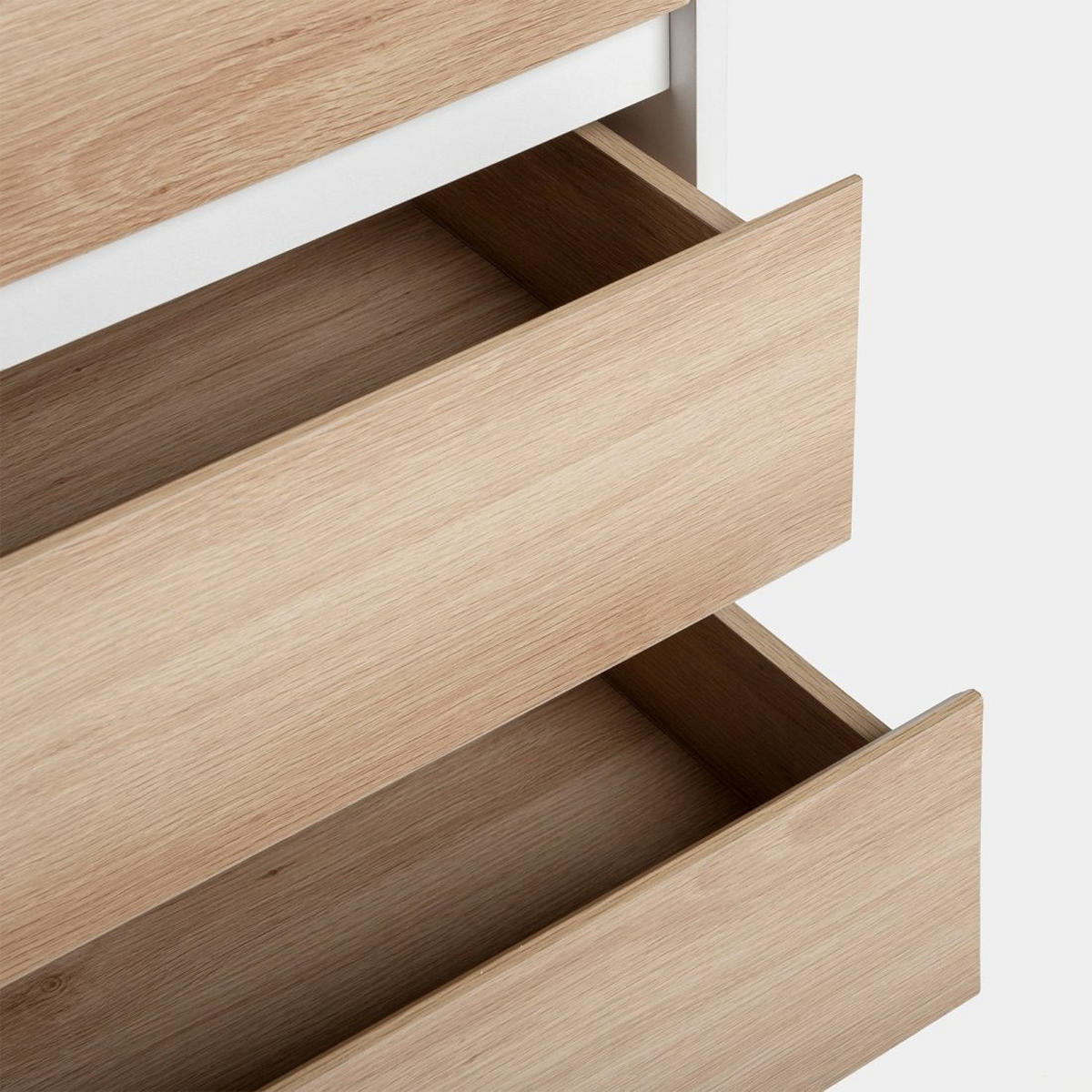 KOMMODE SCHMALE Kemi Zweifarbig 60 cm x 118 cm - Multicolor, Holzwerkstoff (60/118/40cm)