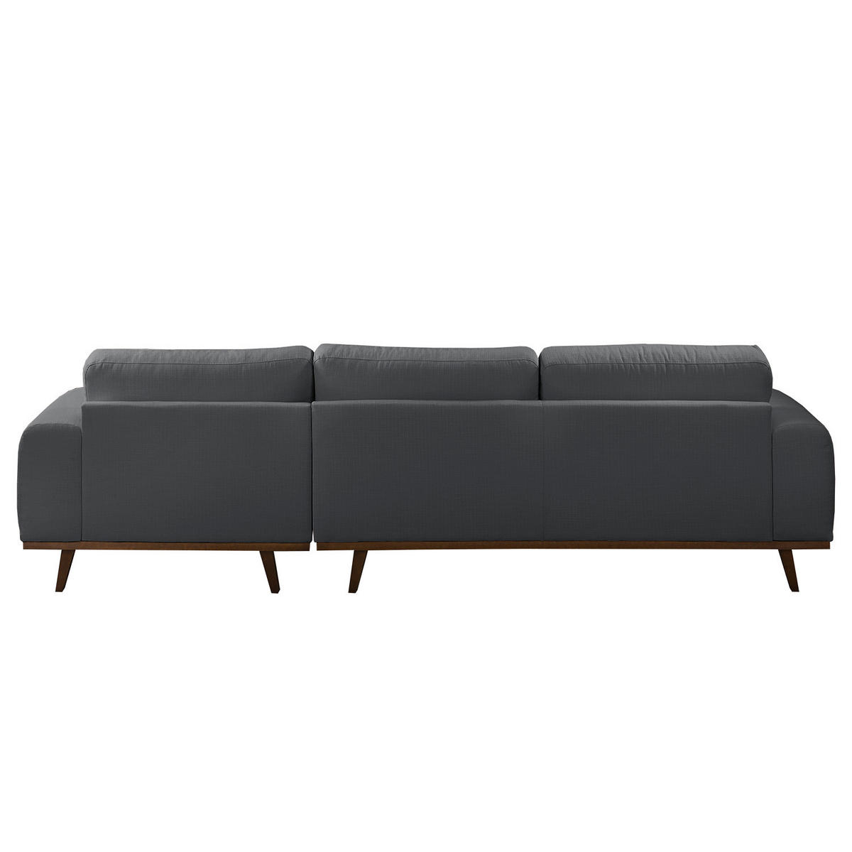 ECKSOFA - Strukturstoff - Anthrazit, Textil (286/152cm) - home24