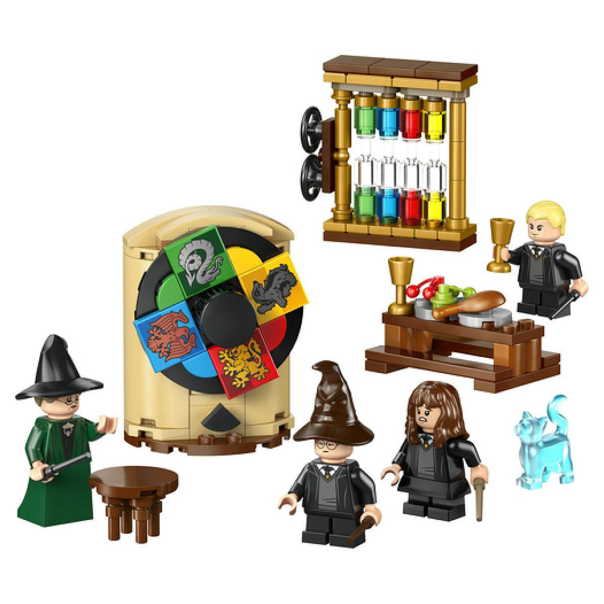 KLEMMBAUSTEINE Die Zeremonie des Sprechenden Hutes Harry Potter - Rot, Kunststoff (14.1/4.6/19.1cm) - Lego