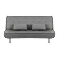 SCHLAFSOFA - 3 Personen - stoff - grau Mishan - Grau, Textil (190/89/96cm) - Vente-Unique
