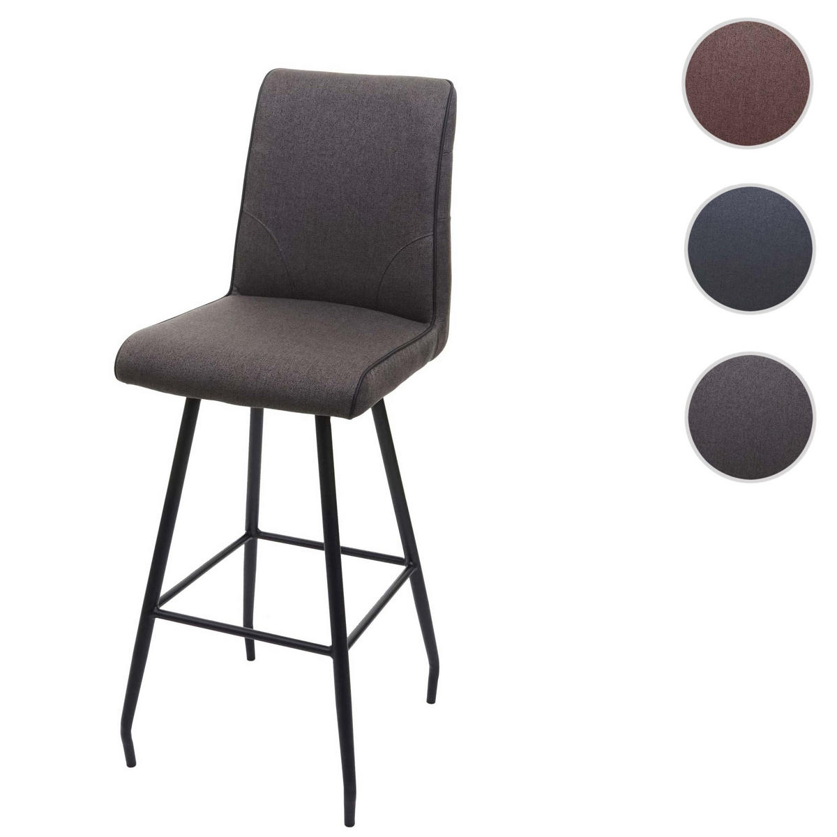 BARHOCKER Grau, Braun - Braun/Grau, Metall (41/111/51cm) - MCW