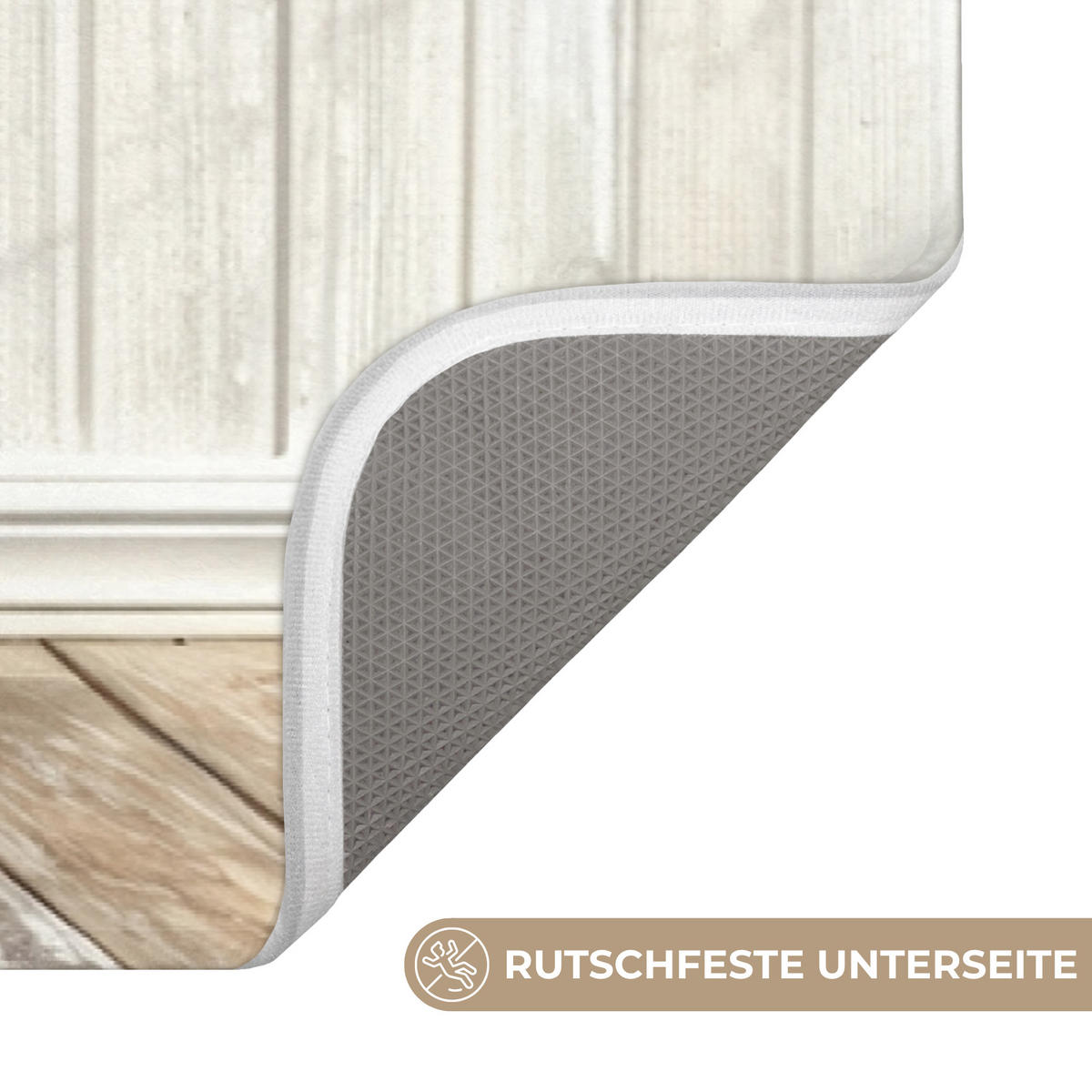 KOUPELNOVÁ PŘEDLOŽKA Osel - Zvířata - Vana - Pěna 120x60 cm - krémová, textil/plast (120/60cm)