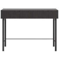 SCHMINKTISCH Nolie Holzoptik Esche Schwarz mit 2 Schubladen 110 cm - Schwarz, Holz/Holzwerkstoff (40/110/79cm) - Selsey