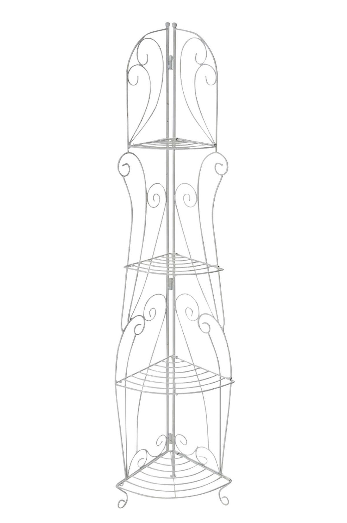 STANDREGAL Irmi antik weiß - Weiß, Metall (40/154/30cm) - TPFGarden