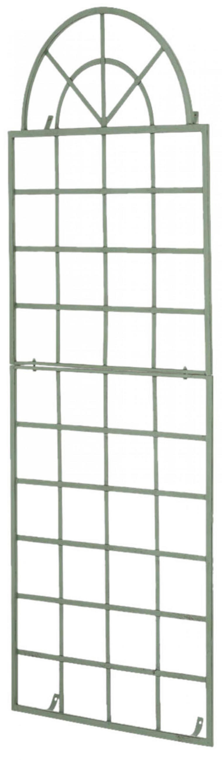 RANKGITTER 2er Set Metall antik-grün - Grün, Metall (70/180/1cm) - CLP