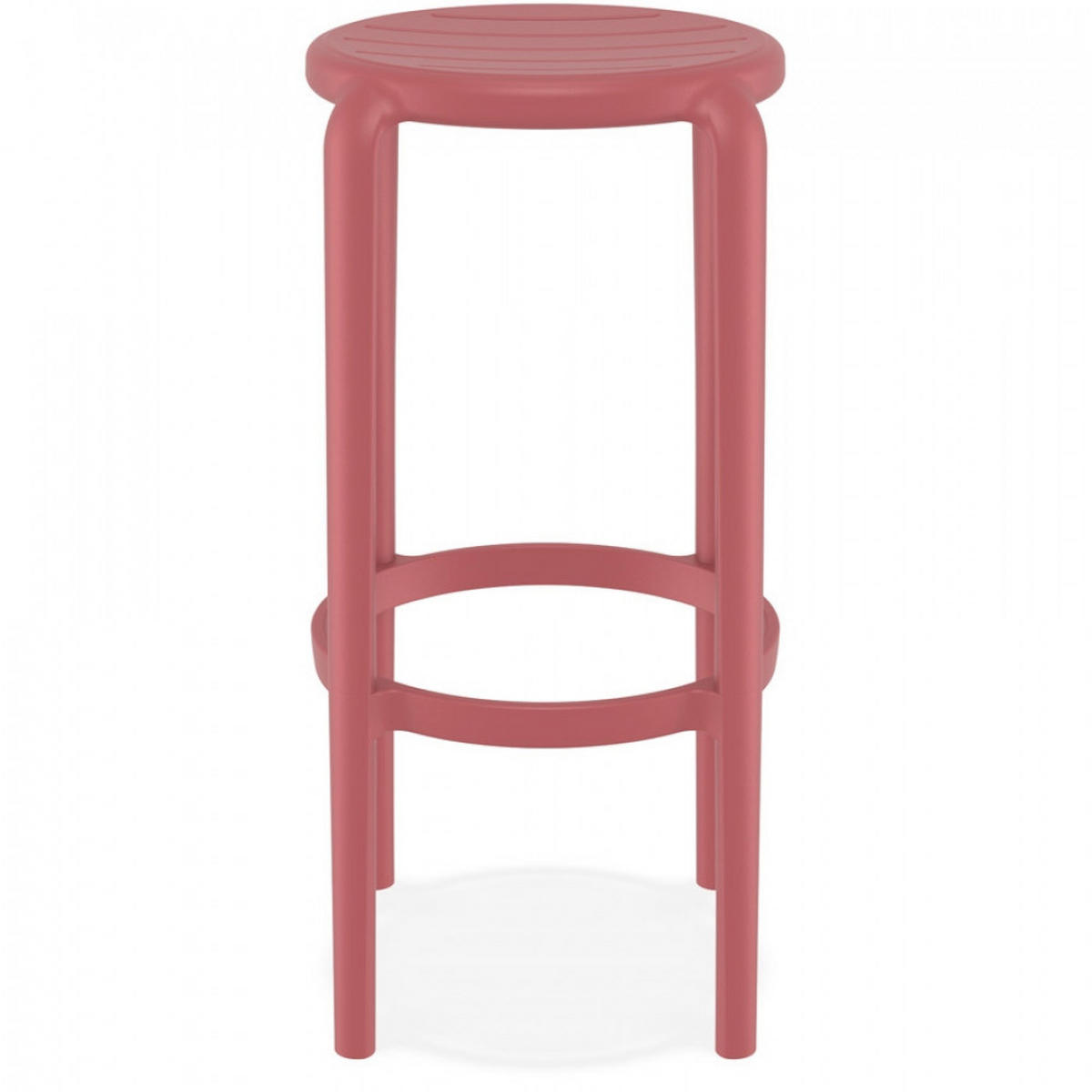 BARHOCKER Rot 36x75x36cm - Rot, Kunststoff (36/75/36cm) - AlterEgo